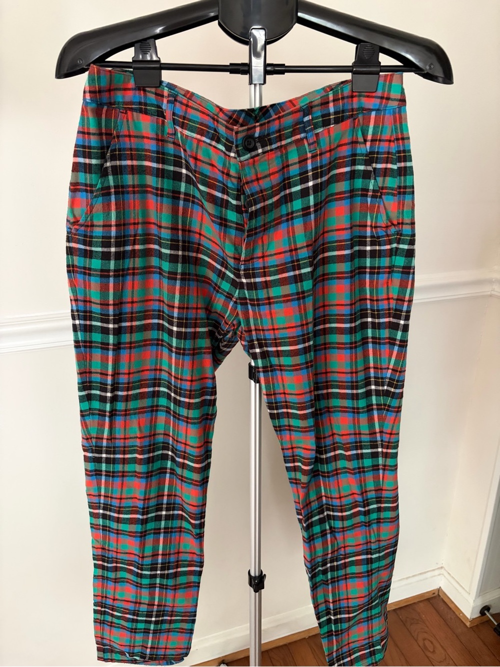 ASOS Red & Green Plaid Men’s Chinos